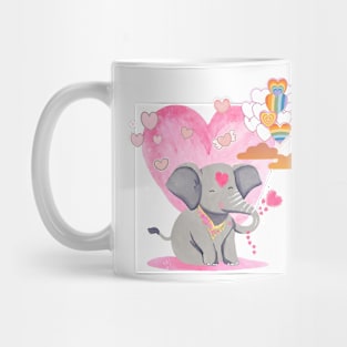 Happy elephants spread love Mug